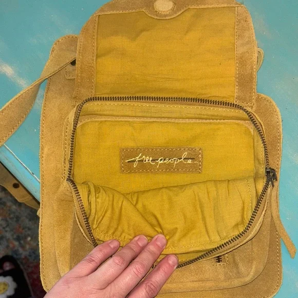 Free People Suede Messenger Bag - Picture 3 of 4